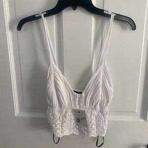 NWT FOREVER 21 Crochet tank top large